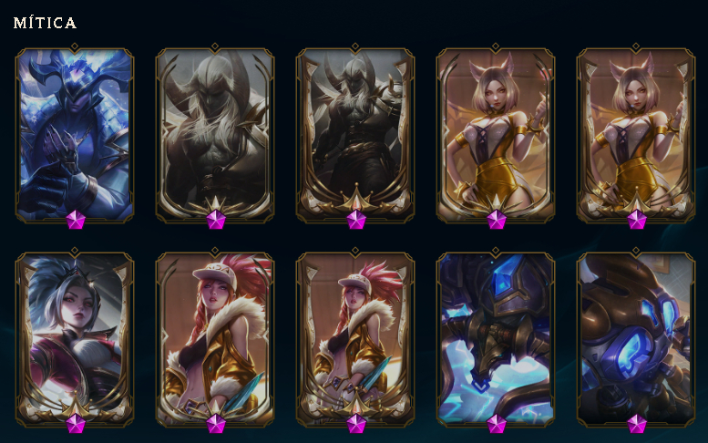 ACC única de Colecionador 1724 SKINS | past CHALLENGER | ACEITO OFERTAS !!