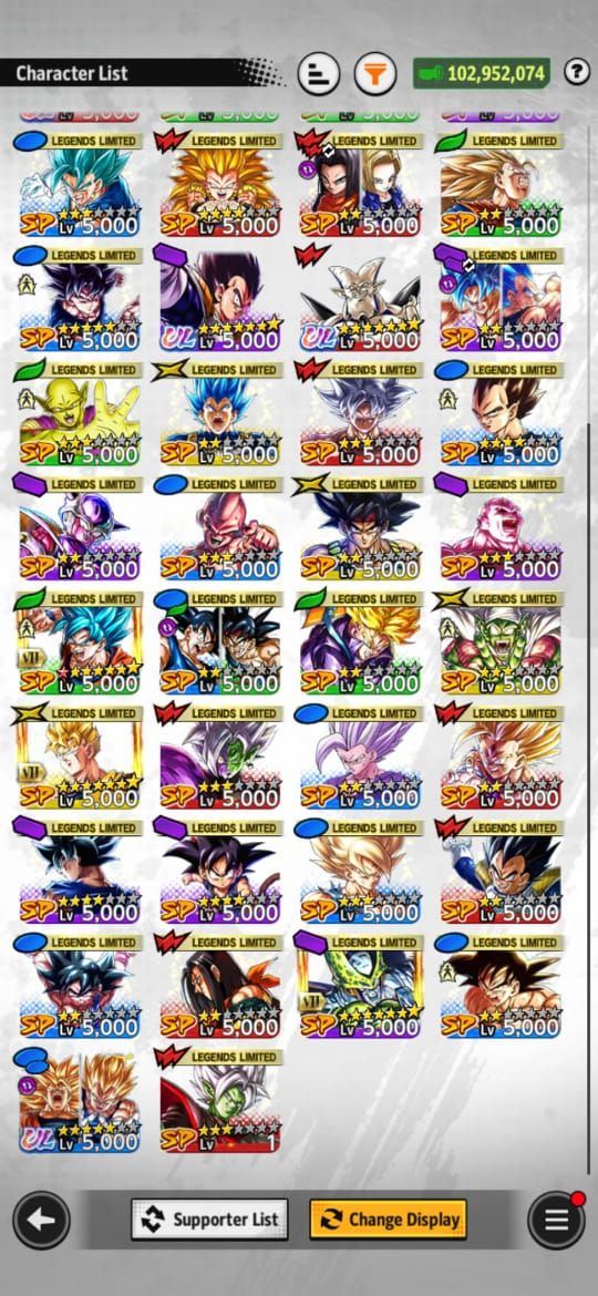 Conta DB legends level 226