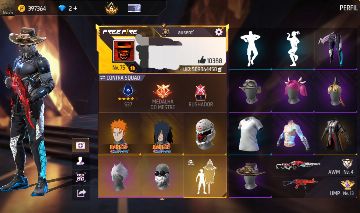 Conta free fire gemada com o 7 passe.