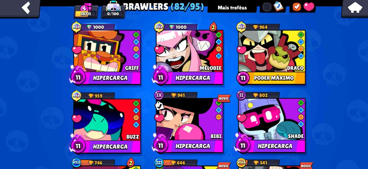 Combo Supercell: Brawl Stars (38k) + Clash Royale (6k) | Full Acesso