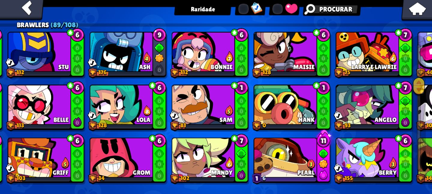 Conta de Brawl stars | 2023 | itens raros | Nori P1 em destaque