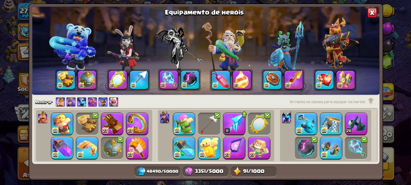 CONTA CLASH OF CLANS TH18 FULL