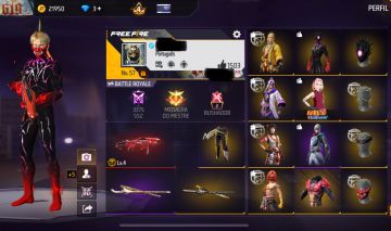 Conta De FF Top Nivel 57 Mp40 Cobra Varias Skin Cabelo de Fita