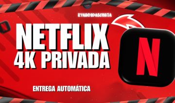 [MENOR PREÇO] NETFLIX 4K - TELA PRIVADA EXCLUSIVA POR 30 DIAS!