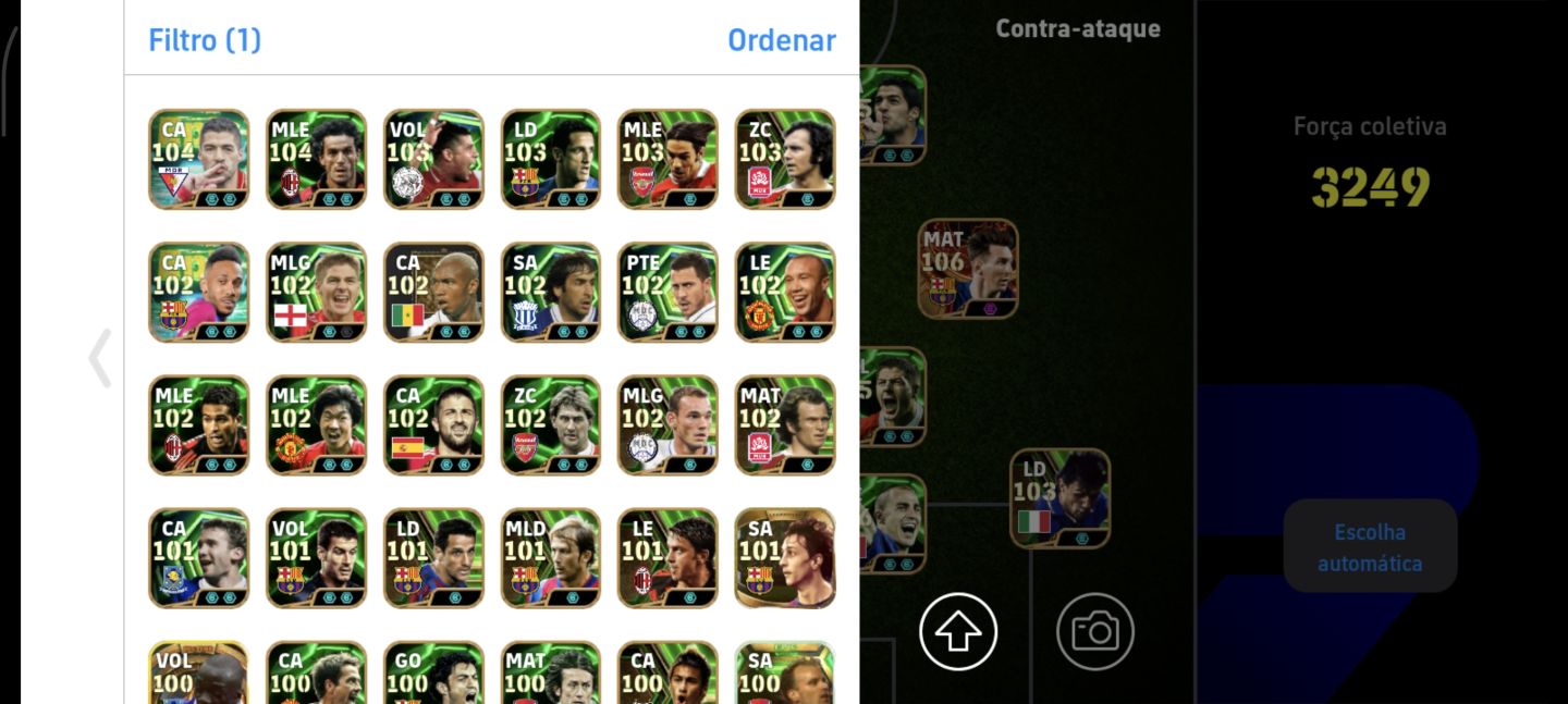 Conta mobile Efootball Pelé+ messi