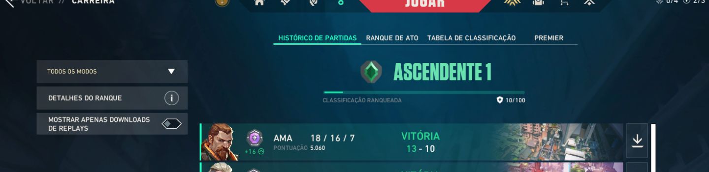 CONTA RIOT TOP DE LINHA | VALORANT (ASCENDENTE) + LEAGUE OF LEGENDS (PLATINA)
