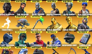 FAConta Fortnite OG | Stealth Reflex + Reaper + Elite Agent | 193 Skins | Minty