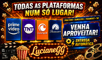 PRIMEVÍDEO+TNT+PARAMOUNT+CRUNCHYROLL [ENTREGA AUTOMÁTICA] MENOR PREÇO!!