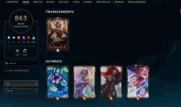 Conta Colecionador com Ahri Imortalizada Autografada, PAX Sivir + 71k RP e gacha