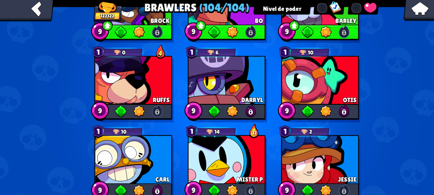CONTA DE BRAWL STARS FULL COM DIVERSAS SKINS RARAS DIRETAMENTE PARA SEU E-MAIL