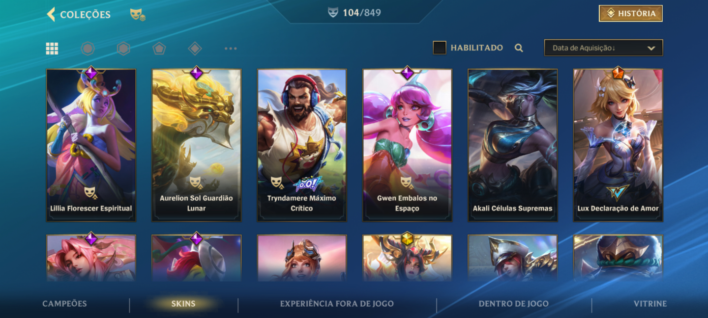 CONTA ANTIGA 5 ANOS LVL 217 WILD RIFT (WR,LOL, VAL)