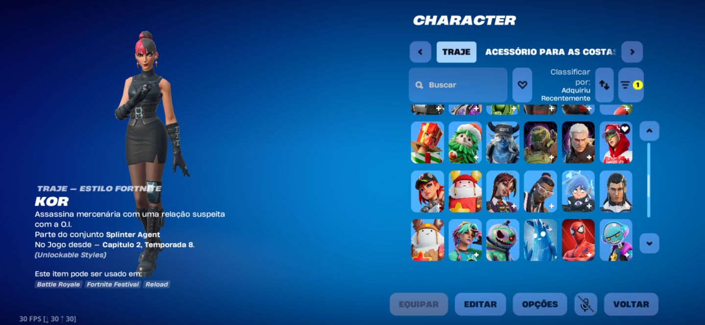 CONTA FORTNITE TRYHARD