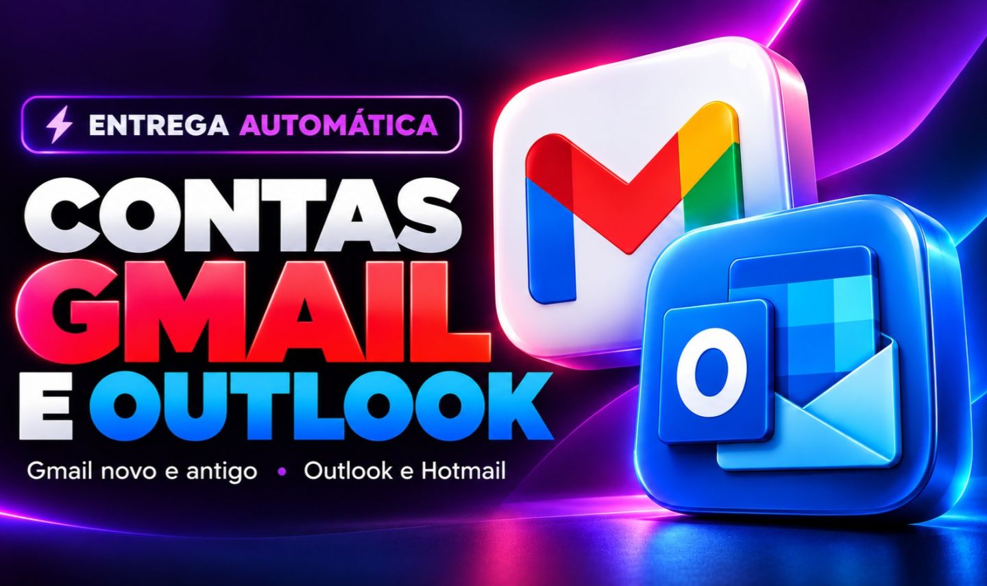 GMAIL E HOTMAIL | NOVAS-ANTIGAS | IP BR-MIX | ALTA QUALIDADE |ENTREGA AUTOMÁTICA