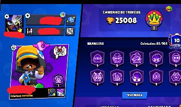 CONTA BRAWL STARS 25K TROFÉUS 10 PRESTÍGIOS SKINS EXCLUSIVAS RECURSOS ALTOS