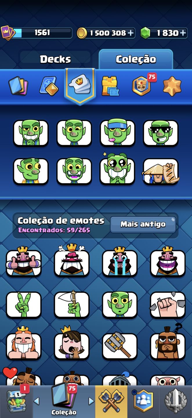 CONTA DE CLASH ROYALE 9 NAOS ANTIGUIDADE