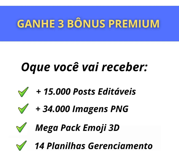 [PROMO HOJE] - Pack Canva +15.000 Artes Editáveis Redes Sociais + Bônus