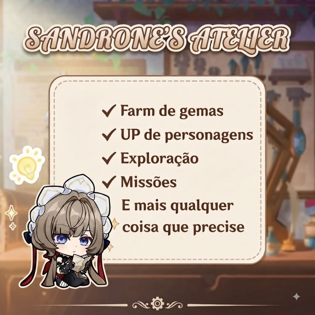 SANDRONE'S ATELIER SERVIÇOS DE GENSHIN