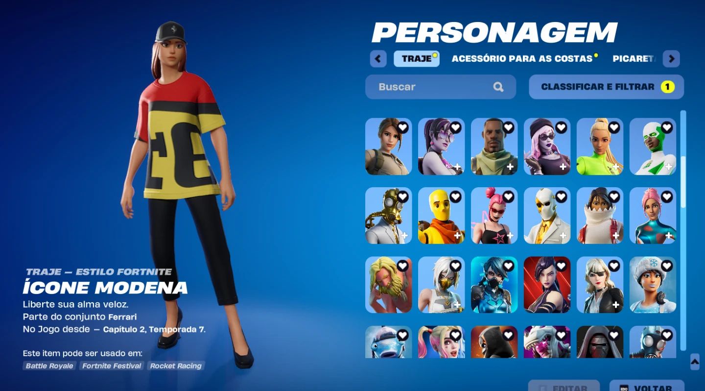 Conta fortnite mt antiga, unico dono, skins raras. machado leviantan entre outra