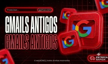 GMAILS ANTIGOS E NOVOS | ENTREGA RAPIDA