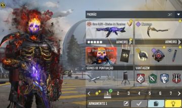 COD MOBILE COLECIONADOR Míticos Skin GHOST Grau 5.56 MIT e muito itens lendários