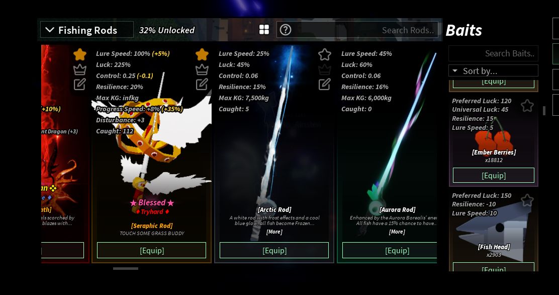 -- CONTA FISCH LVL 1200 / Polaris Serenade / Tryhard Max / 720M COINS--