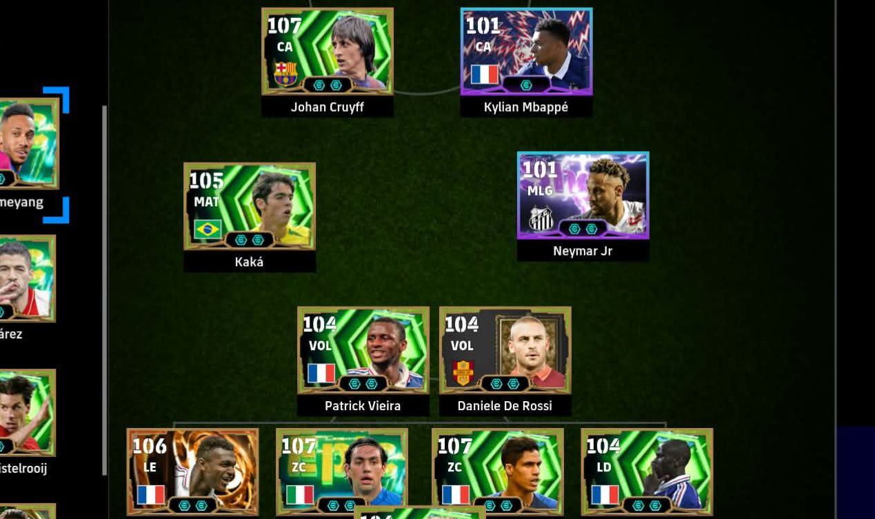 Conta efootball playstation melhor conta do jogo em quesito zaga e bons extras