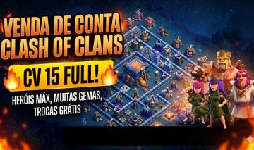 CONTA ANTIGA CLASH OF CLANS CV 15
