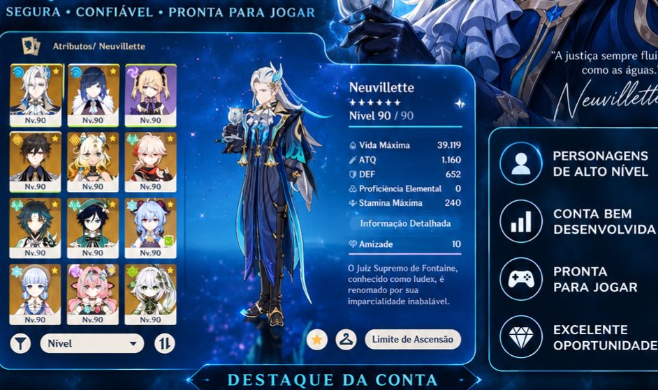 CONTA COM NEUVILLETTE/ GENSHIN IMPACT