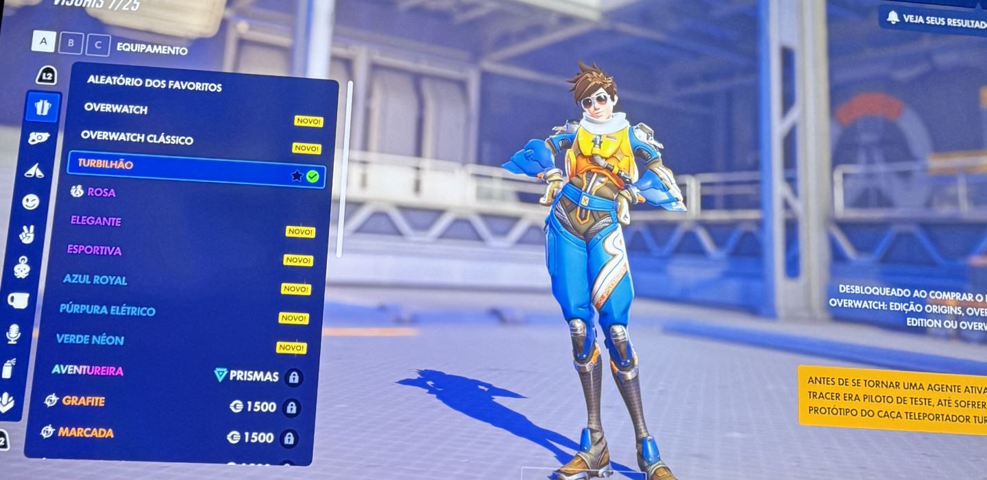 Conta overwatch com diversas skins