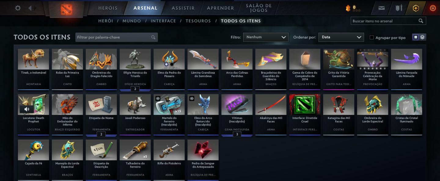Conta Dota 2, 400 hrs, Histórico de Arauto/Guardiao, esta para calibrar de novo