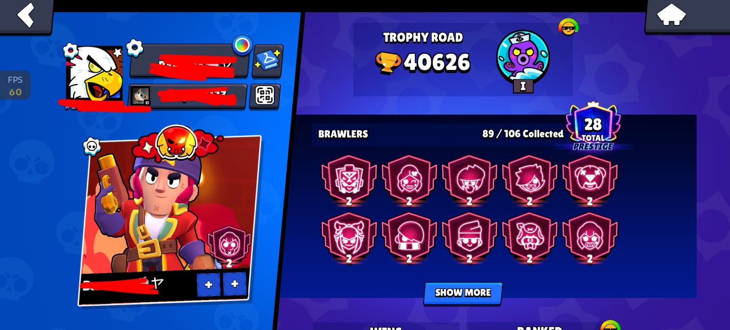 Conta brawl star tryhard
