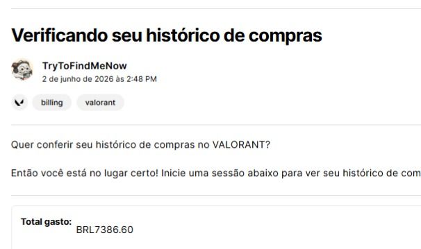 Conta de Vava com 72 Skins de Loja, Incluindo Pacotes Champions