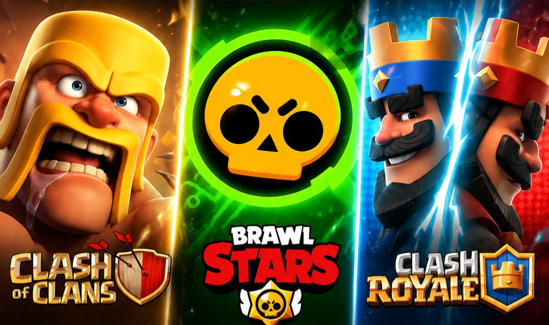 MELHOR OFERTA 3 EM 1 CONTA BRAWL STARS, CLASH ROYALE E CLASH OF CLANS AVANÇADO