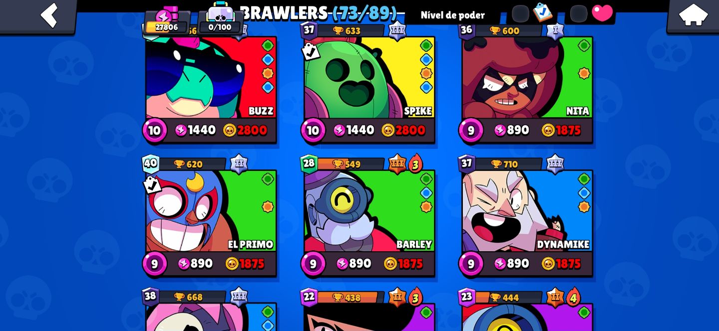 |MUITO UPADA| Conta Braw Stars 27800 Trofeus Muitos brawler lvl max