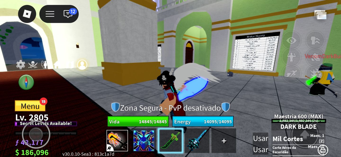 CONTA ROBROX INSANA | BLOX FRUITS (KITSUNE PERM + DB) + GPO + KING LEGACY