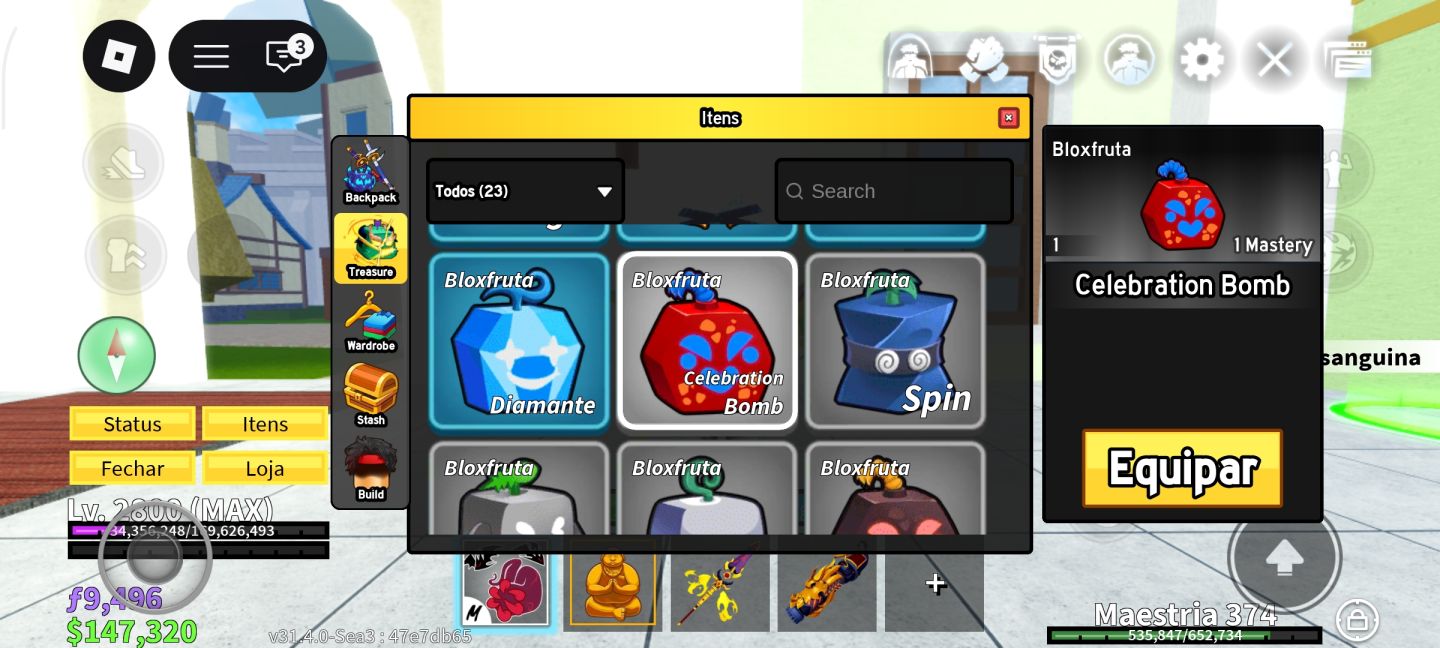 Conta Blox Fruits Nível MAX (2800) | Sanguine Art MAX (600) + Buddha