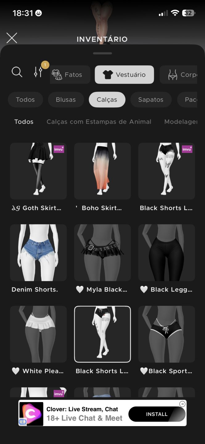 Conta de Feminina Imvu