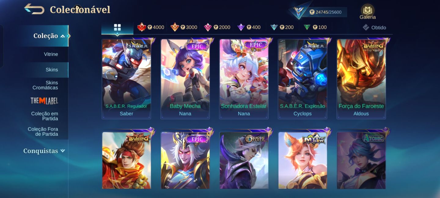 Mobile legend, conta mbl a venda!