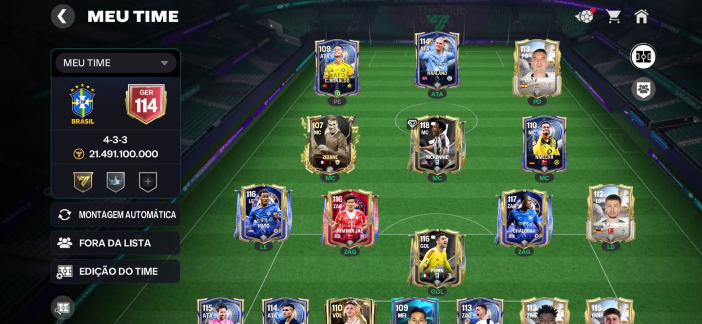 Conta EA FC Mobile GER 114 | Elenco 21B+