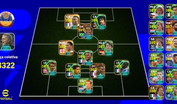 CONTA EFOOTBALL MOBILE 3328 de FORÇA - CARTAS BIG TIME, EPICOS, MELHORES DO JOGO