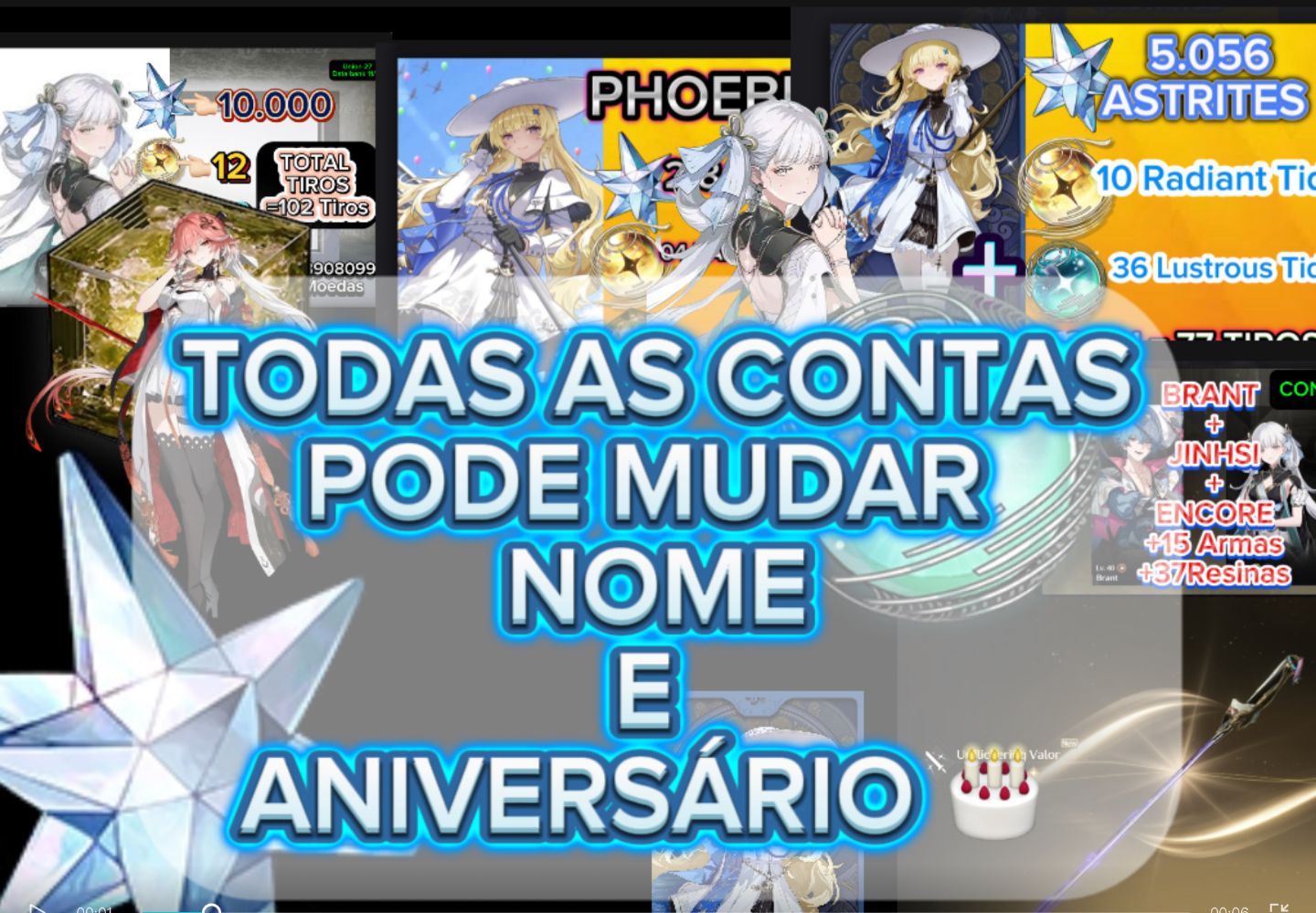 WUTHERING WAVES CONTAS PERSONAGENS COM ARMA ASSINATURA/ HSIN+CHISA+SUOMING+IUNO