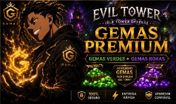 EVIL TOWER: IDLE TOWER DEFENSE | GEMAS VERDES + GEMAS ROXAS | TOP VENDAS