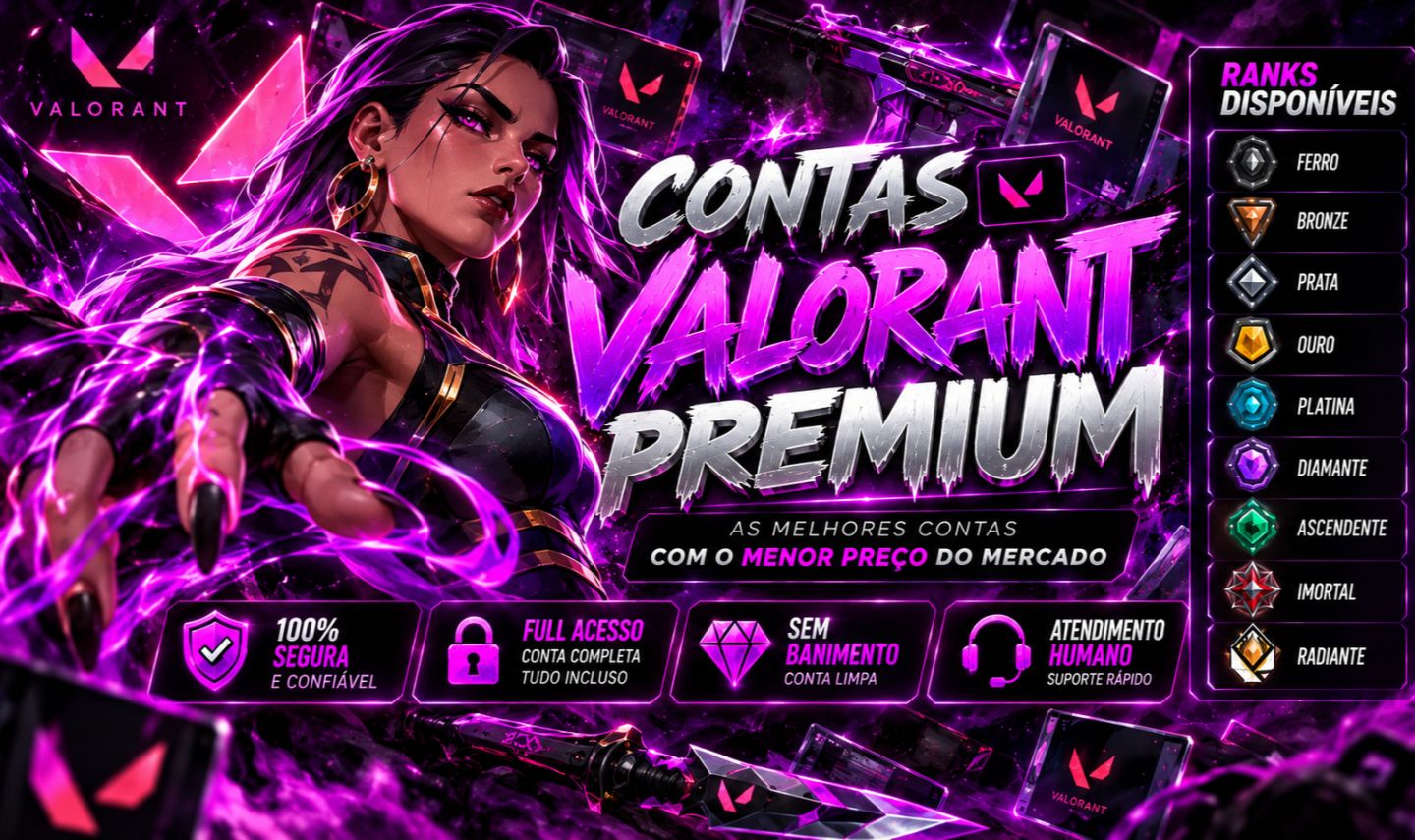 Conta Valorant Nível 1 ao 10 | Smurf | Tutorial Feito | Sem Skins | Full Acesso