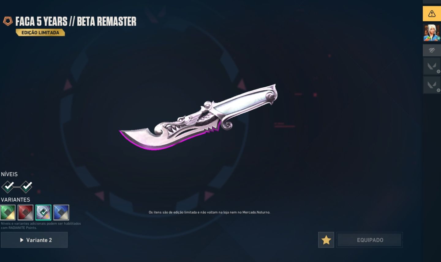 VALORANT | FACA BETA REMASTER (RARA) + VANDAL CYRAX + OPERATOR GLITCHPOP