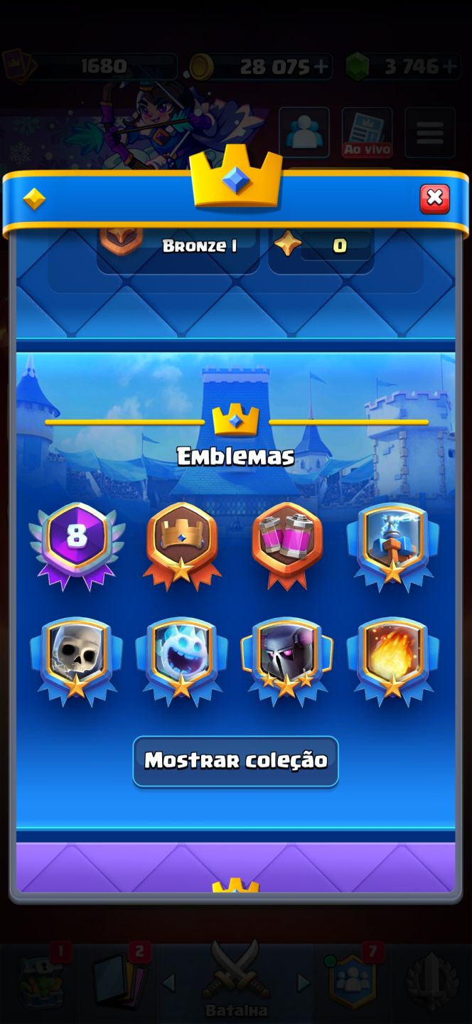 CONTA CLASH ROYALE/ Full acesso/ 13k Troféus/ 12 evo e 4 heróis /Todas as cartas