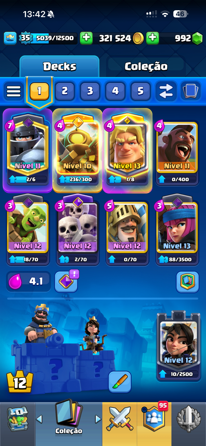 CONTAS FULL ACESSO DE CLASH ROYAL 6500 TROFÉUS + BRAW STARS