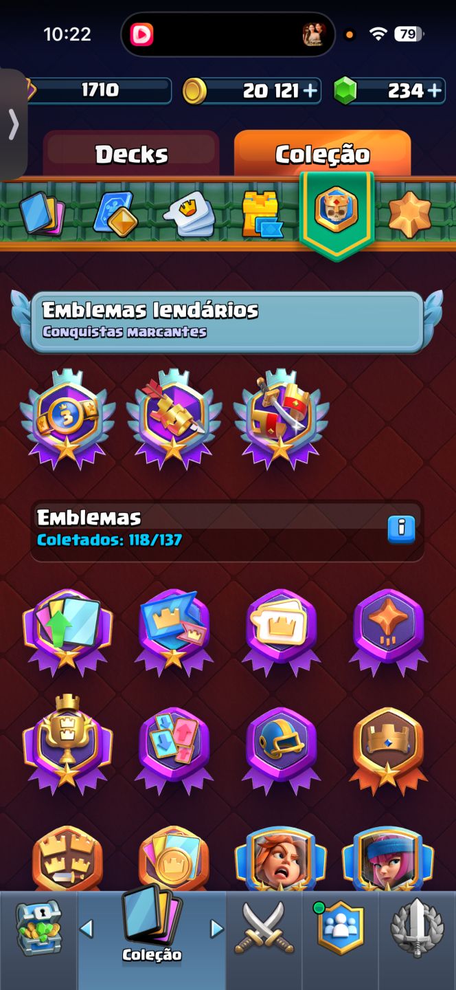 Conta de Clash Royale 14500 troféus conta rara