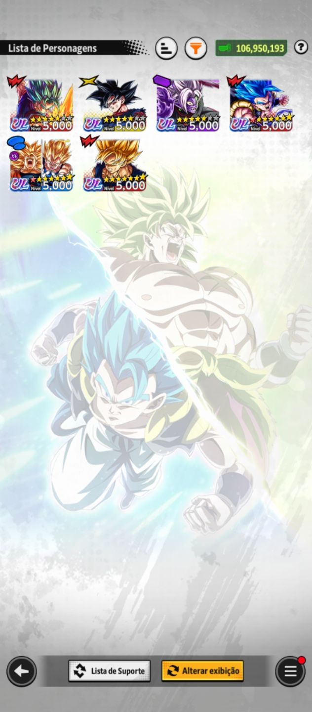 Uma conta com vários ULTRA e LEGEND
