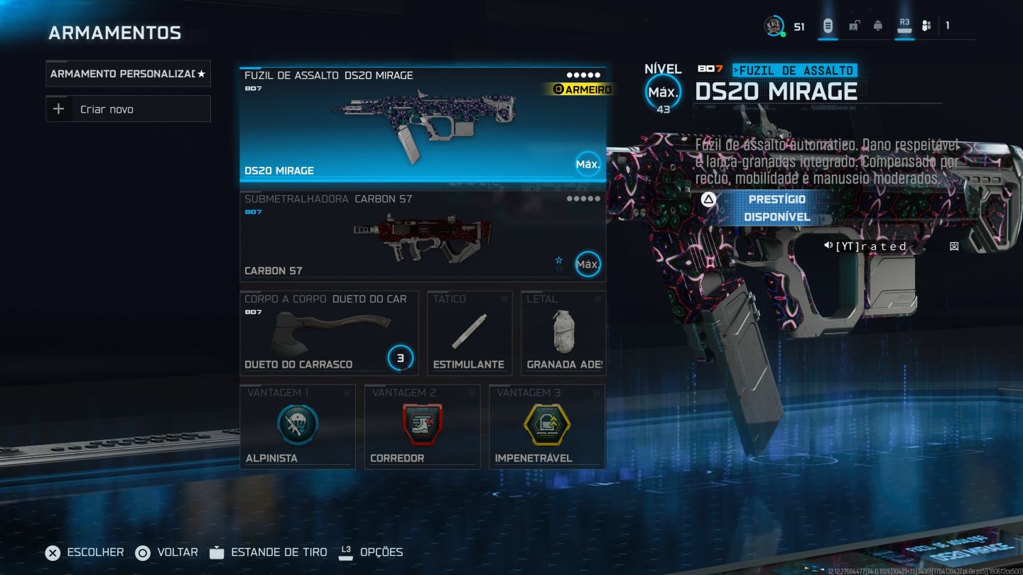 CONTA WARZONE BÁSICA COM BO2 PS5