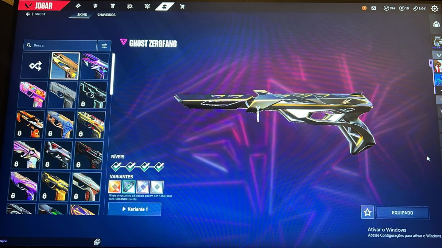 A MINHA CONTA DE VALORANT - SKINS BOAS